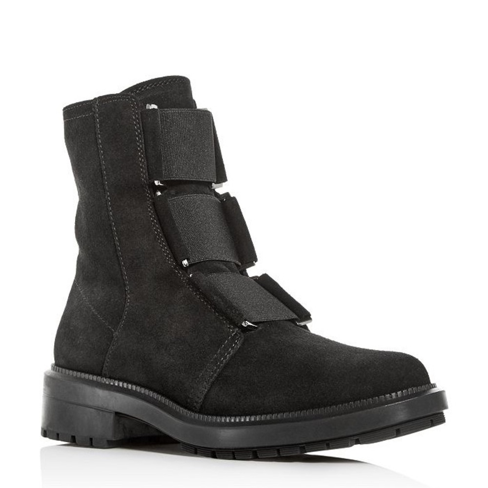 Aquatalia | Liv Weatherproof Suede Booties in Black 8.5